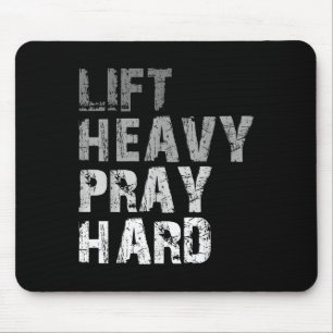 Heavy Pen Harte Motivierend Workout Faith Me Mousepad