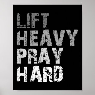 Heavy Pen Harte Motivierend Workout Faith Me Poster