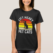 Heavy Pet Cats Bodybuilding T-Shirt (Vorderseite)