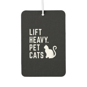 Heavy Pet Cats - Funny Gym Workout Autolufterfrischer