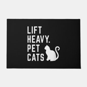 Heavy Pet Cats - Funny Gym Workout Fußmatte