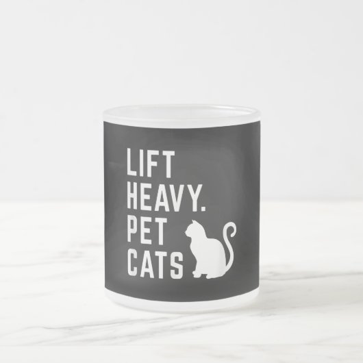 Heavy Pet Cats - Funny Gym Workout Mattglastasse (Mittel)
