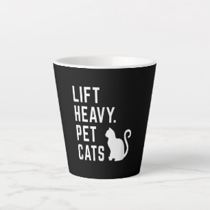 Heavy Pet Cats - Funny Gym Workout Milchtasse