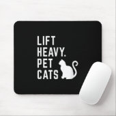 Heavy Pet Cats - Funny Gym Workout Mousepad (Mit Mouse)
