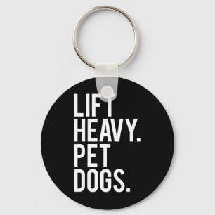 Heavy Pet Hunde Funny Gym Workout Geschenk für Wei Schlüsselanhänger