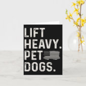 Heavy Pet Hunde Gewichtszunahme Bodybuilding Karte (Gelbe Blume)