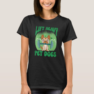 Heavy Pet Hunde Gym Fitness Weighlifter Bodybu T-Shirt