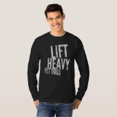 Heavy Pet Hunde Gym Workout 3 T-Shirt (Vorne ganz)