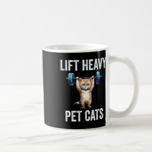Heavy Pet Katzen Funny Gym Workout Gewicht Lifte Kaffeetasse