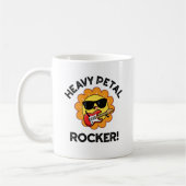 Heavy Petal Rocker Funny Blume Puff Kaffeetasse (Links)