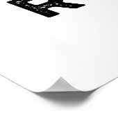 Heavy Petal Rocker Funny Blume Puff Poster (Ecke)