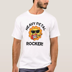 Heavy Petal Rocker Funny Blume Puff T-Shirt