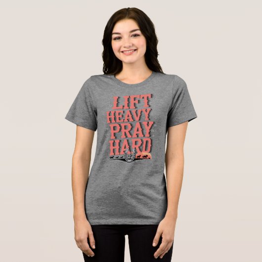 Heavy Pray Tri-Blend Shirt (Vorderseite voll)