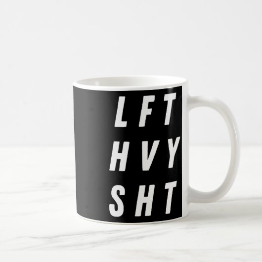 Heavy Pump Cover Mens Oversified Gym Workout D Kaffeetasse (Rechts)