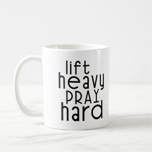Heavy Push Christlich Gym Lover Quote Kaffeetasse
