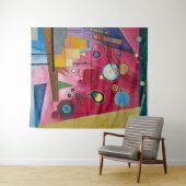 Heavy Red | Kandinsky | Wandteppich (Beispiel (Horizontal))