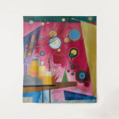 Heavy Red | Kandinsky | Wandteppich (Vorderseite)