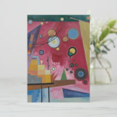 Heavy Red von Wassily Kandinsky Einladung (Stehend Vorderseite)