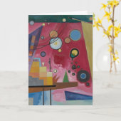 Heavy Red von Wassily Kandinsky Karte (Gelbe Blume)