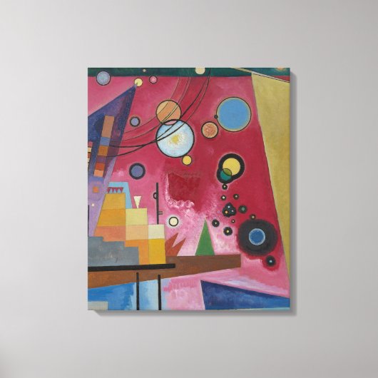 Heavy Red von Wassily Kandinsky Leinwanddruck (Vorderseite)