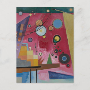 Heavy Red von Wassily Kandinsky Postkarte