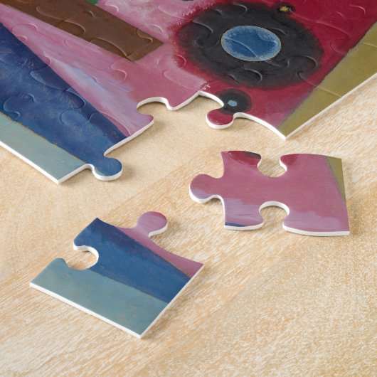 Heavy Red von Wassily Kandinsky Puzzle (Seite)