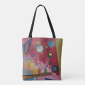 Heavy Red von Wassily Kandinsky Tasche (Rückseite)