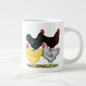 Heavy Rooster Chicken Quartett Jumbo-Tasse (Rechts)
