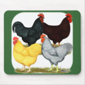 Heavy Rooster Chicken Quartett Mousepad (Vorne)