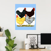 Heavy Rooster Chicken Quartett Poster (Heimbüro)