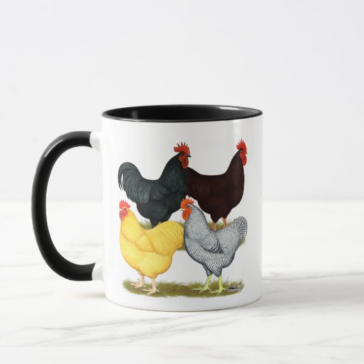 Heavy Rooster Chicken Quartett Tasse (Links)