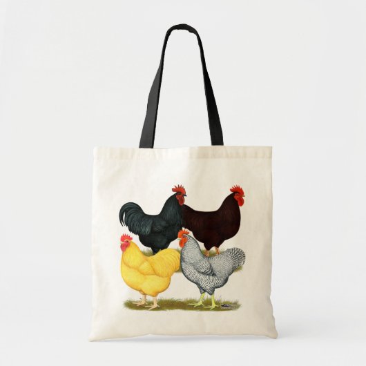 Heavy Rooster Chicken Quartett Tragetasche (Vorne)