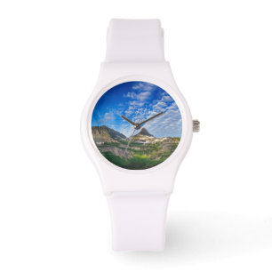 Heavy Runner und Reynolds Mountain am Morgen Armbanduhr
