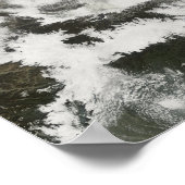 Heavy snowfall in China Poster (Ecke)