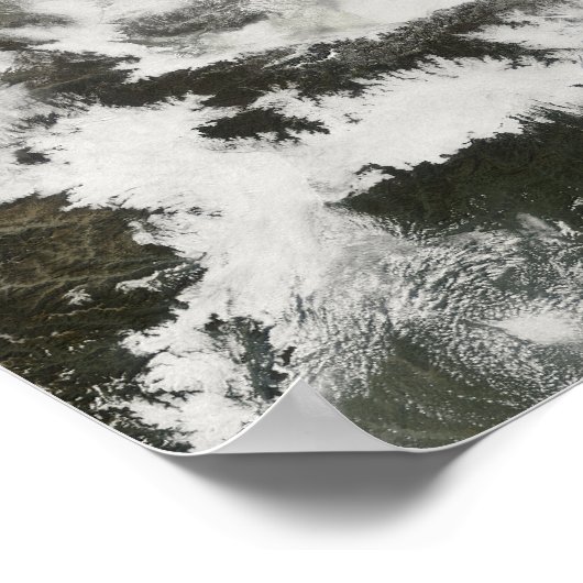 Heavy snowfall in China Poster (Ecke)