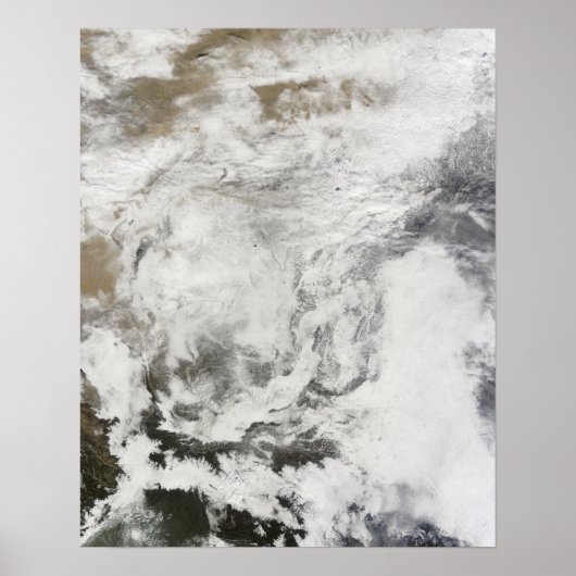 Heavy snowfall in China Poster (Vorne)