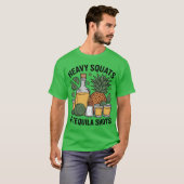 Heavy Squats Andequila Shot Personalrainerequila L T-Shirt (Vorne ganz)