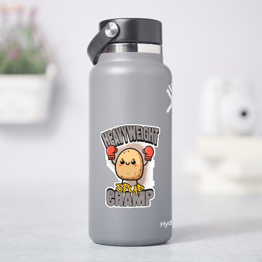 Heavyweight Spud Champ Boxing Potato  Aufkleber (HydroFlask)