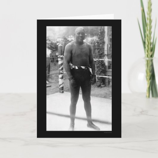 Heavyweight-Verpacken-Meister-Jack Johnson 1912 Karte (Vorderseite)
