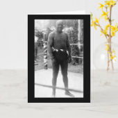 Heavyweight-Verpacken-Meister-Jack Johnson 1912 Karte (Gelbe Blume)