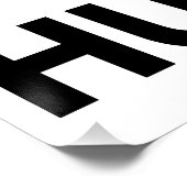 HEB SCHWER BLEIB DEMÜTIG POSTER (Ecke)