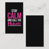 Hebamme Call Funny Baby Delivery Doula Visitenkarte (Vorne/Hinten)