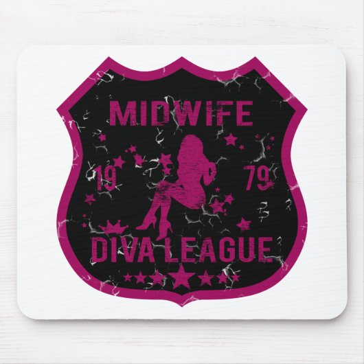Hebamme-Diva-Liga Mousepad (Vorne)