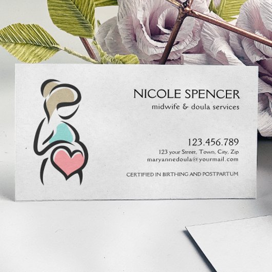 Hebamme Doula Birth Coach Lactation Berater Visitenkarte