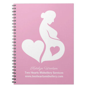 Hebamme Doula Schönes Schwangerschaft Custom Rosa Notizblock