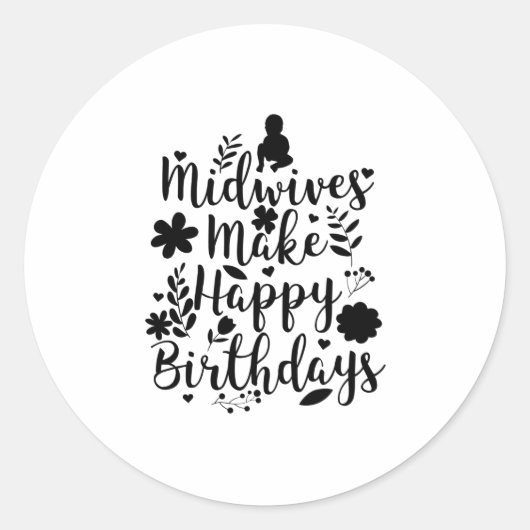 Hebamme | Doulas Midwivery Obstetricians Geschenke Runder Aufkleber (Vorderseite)
