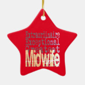 Hebamme Extraordinaire Keramik Ornament (Hinten)