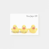 Hebamme-gelbe Enten mit Namen Post-it Klebezettel (Vorderseite)