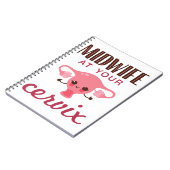 Hebamme in Ihrer Cervix Midwives Midwifery Notizblock (Linke Seite)