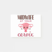 Hebamme in Ihrer Cervix Midwives Midwifery Post-it Klebezettel (Vorderseite)